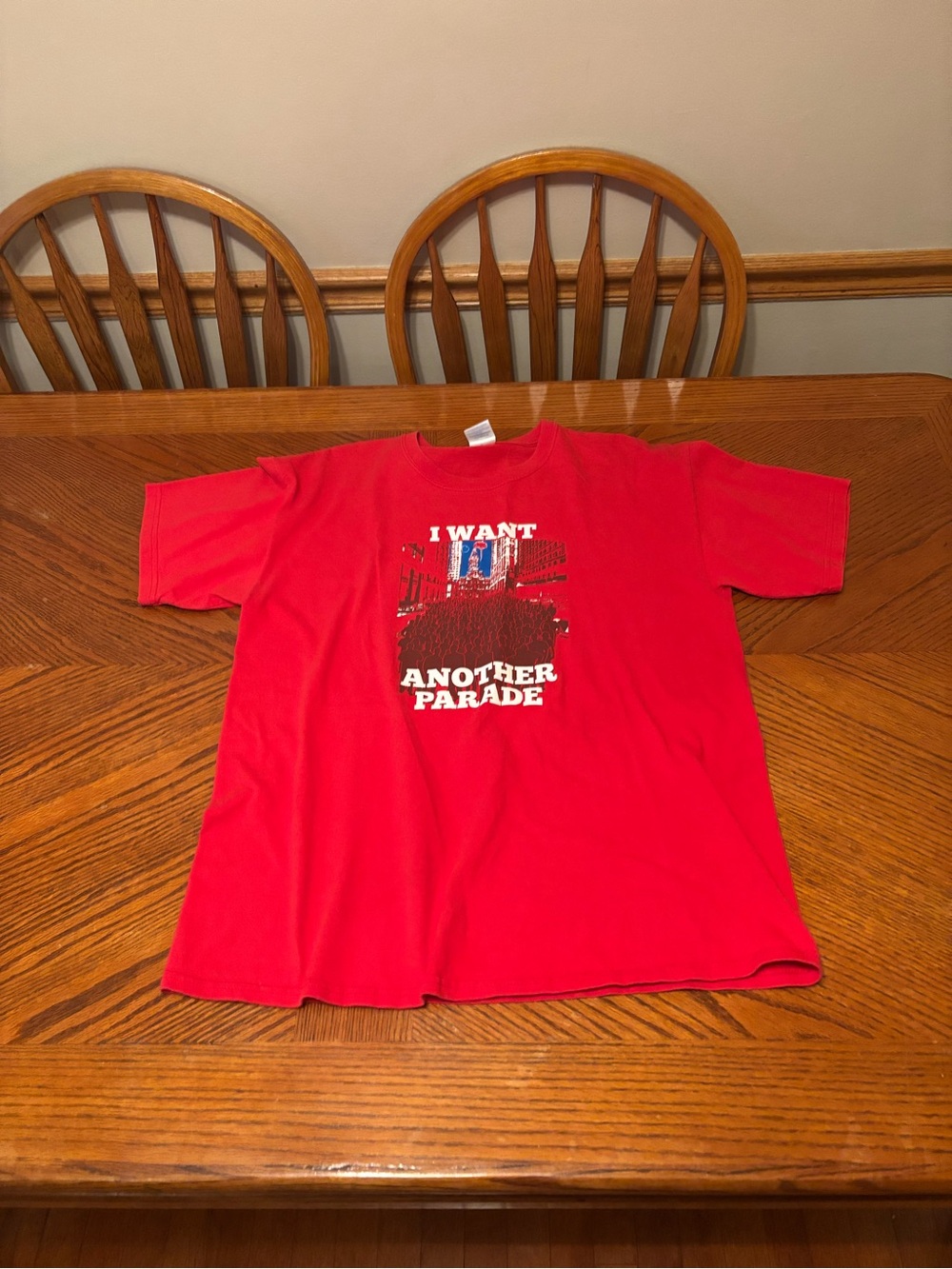 Vintage 2008 Phillies World Series Shirt I Want Another Parade Broad St Red Tee